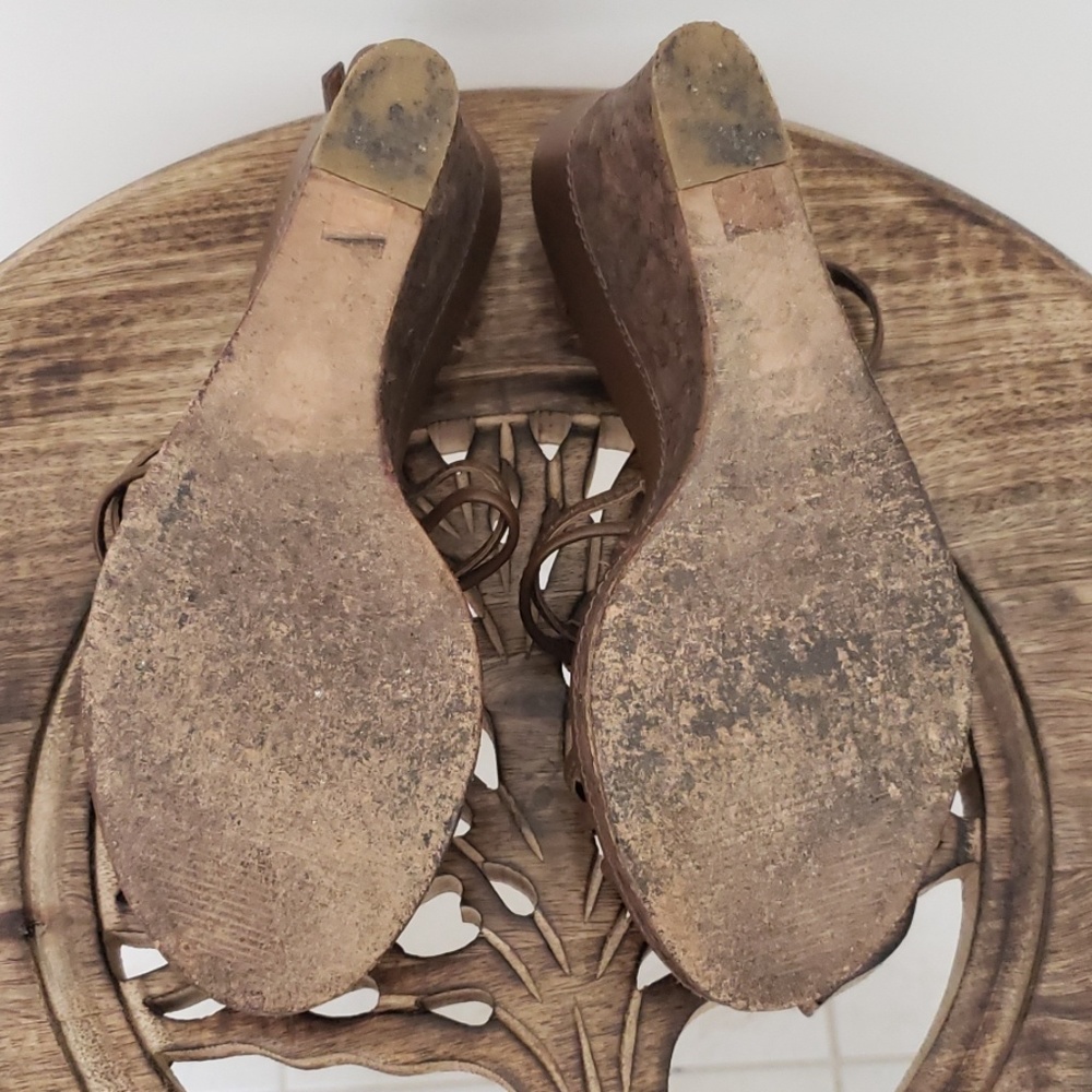 ANTONI MELANI Brown Wedges - Picture 3 of 6